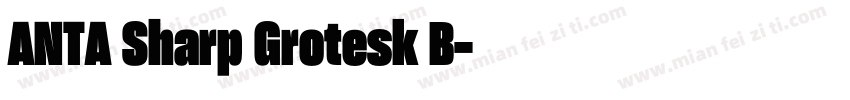 ANTA Sharp Grotesk B字体转换